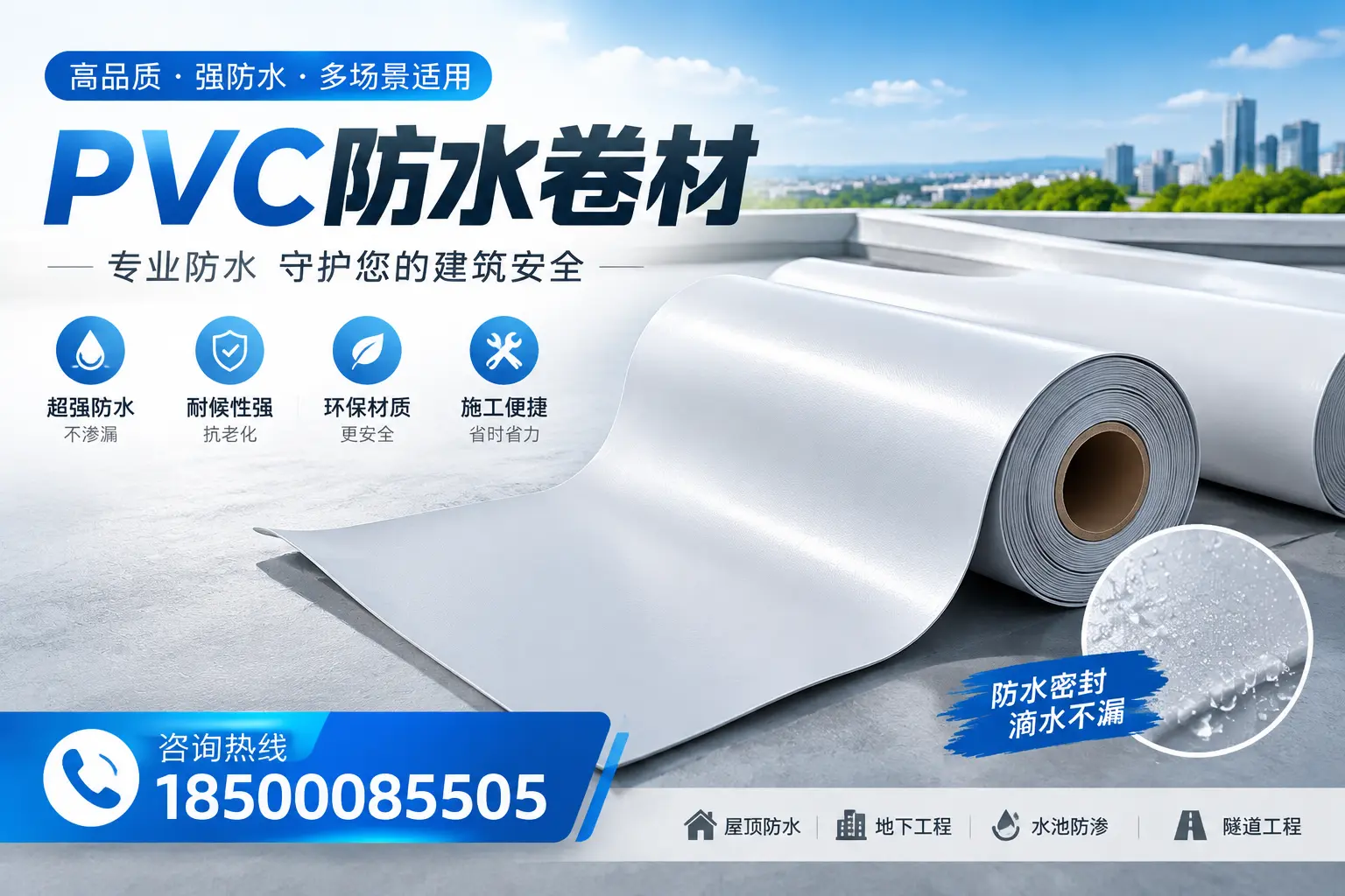 PVC防水卷材的市场竞争分析,朝阳品牌选择参考